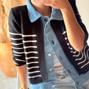 Saco combinado con Jeans